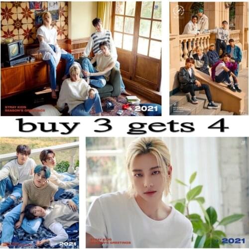 Kpop Stray Kids ALL IN Back Door Posters Clear Image Bedroom Decoration Home Art Brand wall stickers home decoration poster