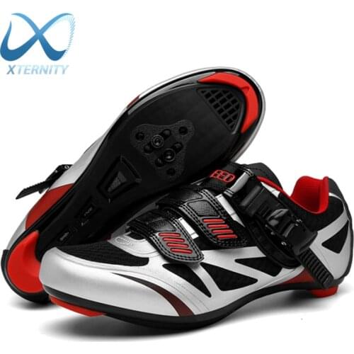 Men Racing Road Cycling Shoes MTB Outdoor Flat Cleat Shoes Breathable Self-Locking Bicycle Sneakers Professional SPD Bike Shoes