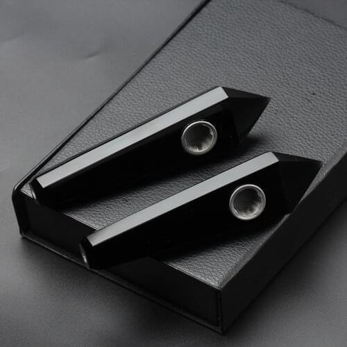 35g Of Natural Quartz Crystal Healing Obsidian Pipe Smoking Point