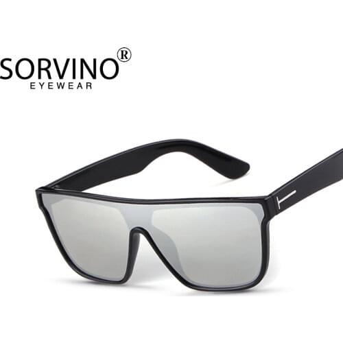 SORVINO Retro Oversized Square Shades For Women Sunglasses Men Luxury Brand Designer Fashion Big Leopard Black Sun Glasses SP274