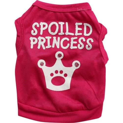 Summer Dog Vest Soft Cotton Pet Clothes for Small Dogs Cats Teddy Yorkire Clothing Print Puppy Shirt for Cat Cheap Dog Clothes