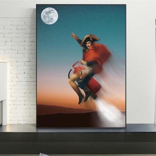 Spoof Napoleon Rode Fire Extinguisher Poster And Prints Canvas Painting On Wall Art Picture For Home Goods Room Decoration