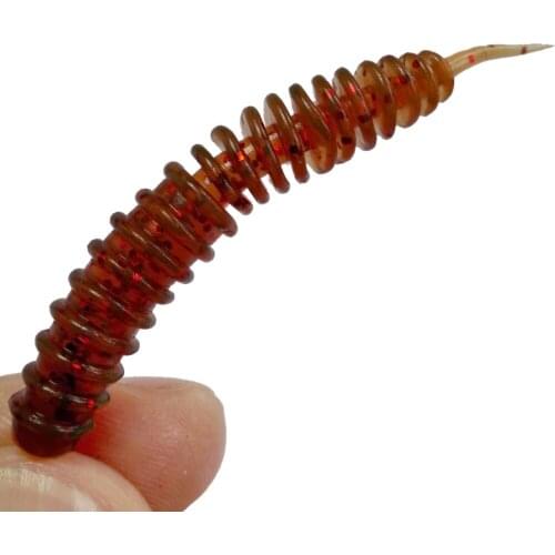 2021 New 6.0cm 1.2g Wobblers Carp Fishing Soft Lures Silicone Artificial Double Color Baits Easy Shiner Fishing Lures