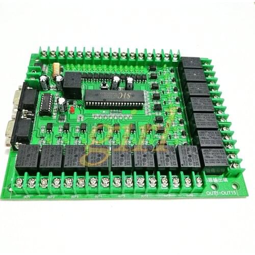 STC12C5A60S2 single chip microcomputer programming relay industrial control board RS232, RS485 control board 15 way imitation PL