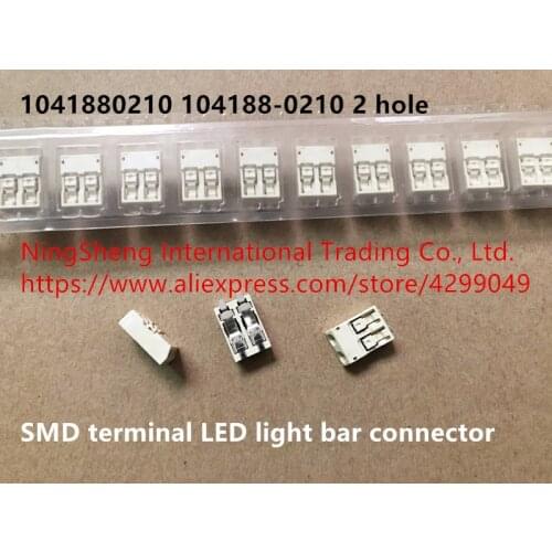 Original new 100% connector 1041880210 104188-0210 2 hole patch terminal LED light bar connector