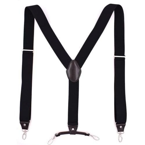 Hot Classic style 4 hooks clips suspender Y Back mens suspender New fashion style for young man and women clothing accessories