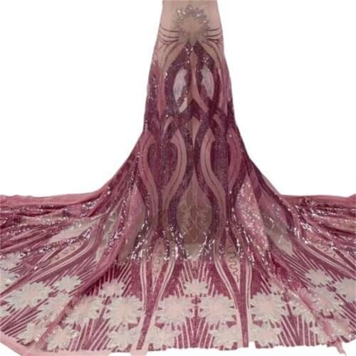 Latest Green African Organza Sequins Lace High quality 2021 French Tulle Mesh Lace Nigerian Voile Lace Fabric Wedding Dress