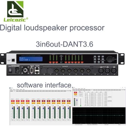Leicozic Dant3.6 Dsp Loudspeaker System Processor 3In 6Out Digital Audio Equipment PC Software Operate Processador