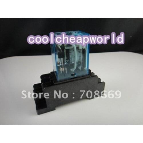 24V DC Coil Power Relay MY4NJ HH54P-L 14 Pin 5A With PYF14A Socket Base