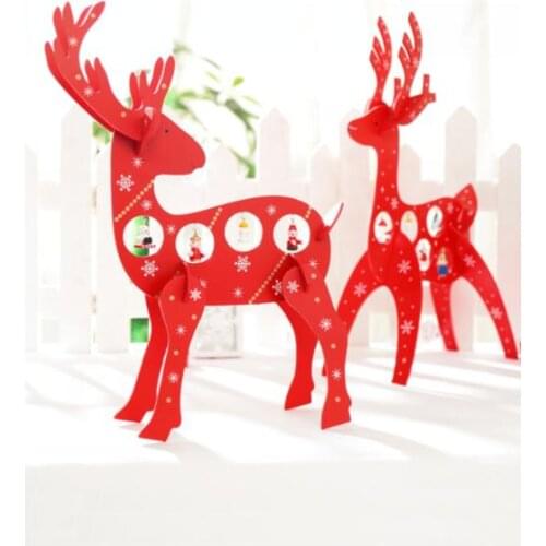 DIY Christmas creative gifts,36-39cm wooden Christmas deer,Christmas Decoration Desktop decorations,Wooden Christmas deer