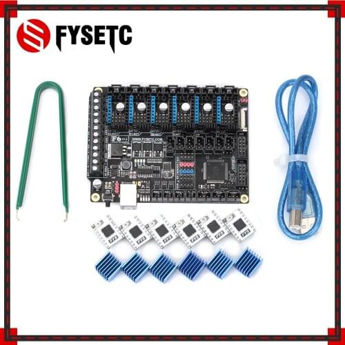 FYSETC TB67S109 Stepper Driver 6pcs + FYSETC F6 V1.3 Board ALL-in-one Electronics Solution Mainboard For 3D Printer CNC Devices