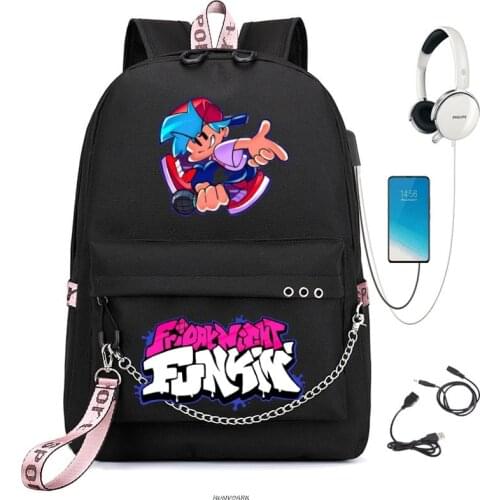 Games Friday Night Funkin school backpack For Teenage Girl Boys Student Children Backpack Schoolbag Cartoon Mochila Infantil