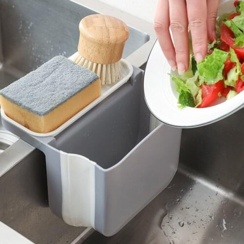Sink Drain Strainer Basket with Suction Cup Foldable Hanging Sink Food Strainer Kitchen Tidy Organizer Rack Hogard