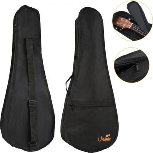 Guitar Bags 21 Inch Black Portable Ukulele Gig Bag Soft Case Waterproof Backpack Bag