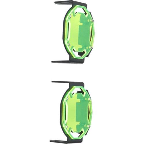 Reflective Parts Handlebar Grip Motorcycle Foglight Cover Protective Green Lens Grill Fit for R1200GS F800GS R1250GS F850GS