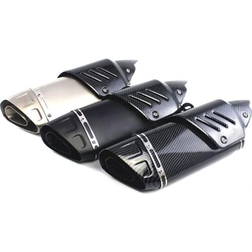 51MM Universal Motorcycle Exhaust Pipe Muffler Racing Escape akk exhaust Moto For MT07 r15 tmax 500 FZ6 CB400 er6n