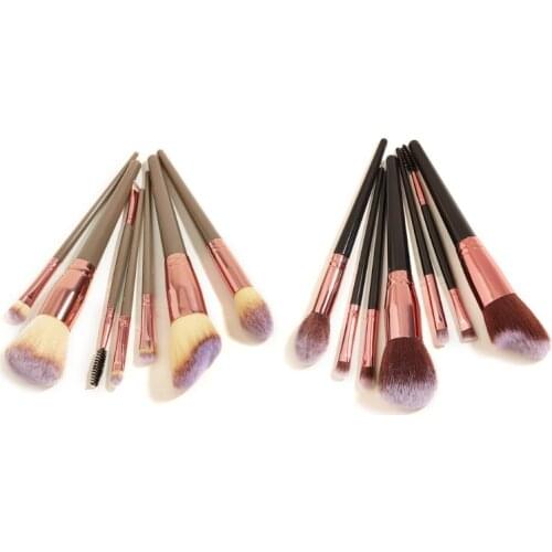 27RC 7pcs Professional Makeup Brush Set for Face Foundation Contour Eyeshadow Eyebrow
