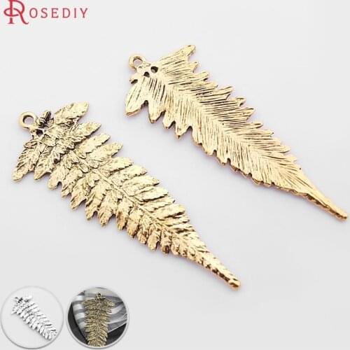 31779)10PCS 58*22MM Antique Gold Zinc Alloy Leaves Tree Leaf Charms Pendants Diy Jewelry Findings Accessories wholesale