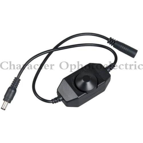 5pcs LED Dimmer Switch Brightness Adjust Controller for 3528 5050 5730 5630 Single Color Strip Light DC 12V 24V Black/White