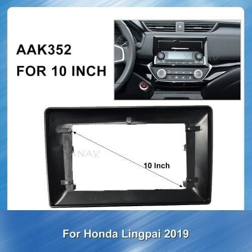 9 Inch 2 Din Car Radio Fascia For-Honda Lingpai 2019 Car Stereo DVD GPS Navigation Dash Mount Trim Installation Kit Frame Panel