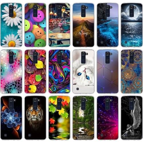 Phone Case For LG K8 K350N K350DS LTE K350E Escape 3 K373 Phoenix 2 Soft Silicone Back Cover Case For LG K7 K10 Leon Spirit Bags