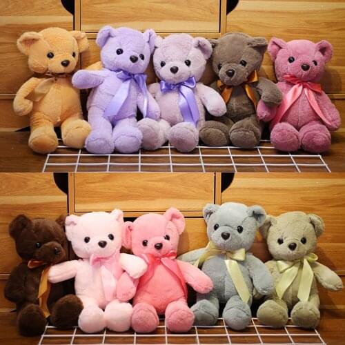 35 Cm Small Teddy Bear Doll Baby Capture Machine Girl Gift Hug Bear Plush Toy Christmas Gift Free Shipping