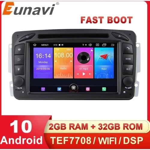 Eunavi 7" Android Car DVD GPS For Mercedes Benz CLK W209 W203 W463 Wifi DSP RDS Bluetooth Radio Stereo audio media player
