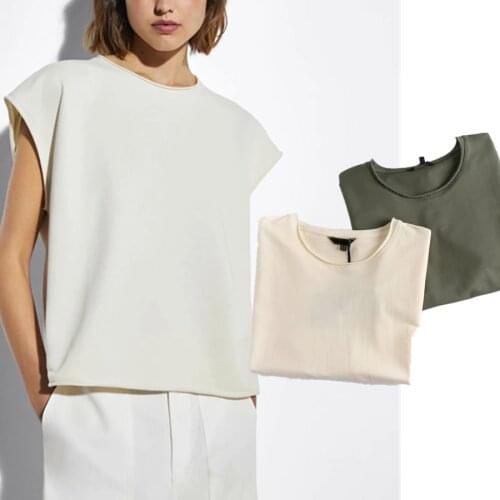 Jenny&Dave T Shirt Wome Harajuku Tshirt England Style Fashion Simple Solid Burrs O-neck Batwing Sleeve Loose Cotton Summer Tops