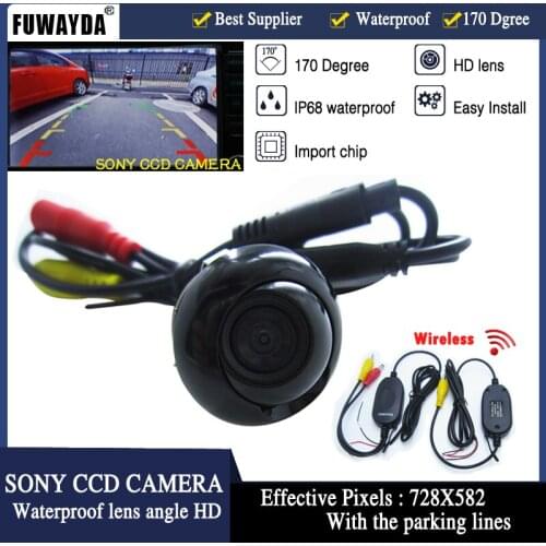 FUWAYDA Wireless SONY CCD Car SUV MPV Rear View Reverse camera 4.3" TFT LCD Color Monitor 360 degree Universal All Fit