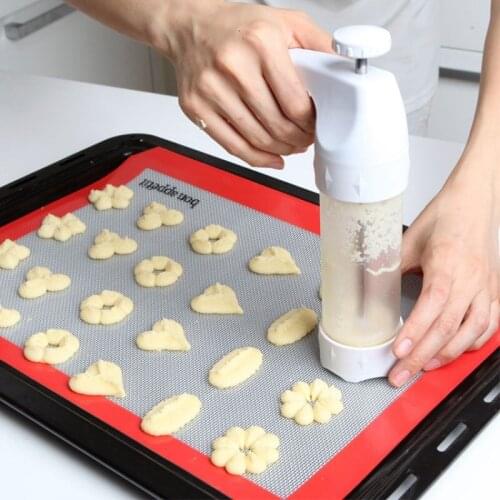 Baking Tools Hand Pressed Cookie Gun Cookie Extrusion Cookie Picking Flower Gun 12 Flower Piece 6 Cream Decorating Mouth