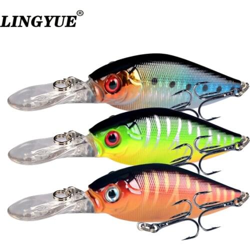 LINGYUE 1PCS Hard Plastic Minnow Fishing Lure 11cm 12g Slow Sinking Wobblers Long Shot Crankbaits Isca Artificial Bait Pesca