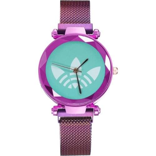 Mode Glas Quartz Mesh Met Magnetische Gesp Dames Horloge Vrouwen Horloge Jurk Horloge Party Decoratie Geschenken Voor