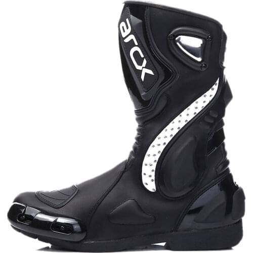 Motorcycle Boots Motocross Boots Men Waterproof Moto Boots Motorbike Riding Boots Black Botas Moto Motorcycle Shoes