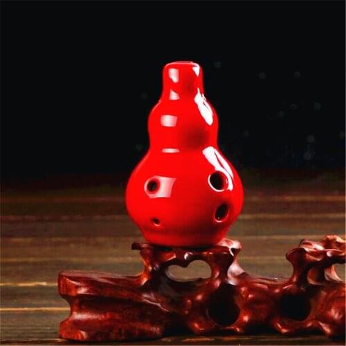 Cartoon Calabash 6 Holes Ocarina Flute Wind Musical Instruments flute Zelda Ceramic Ocarina Instrumento for childen Toy
