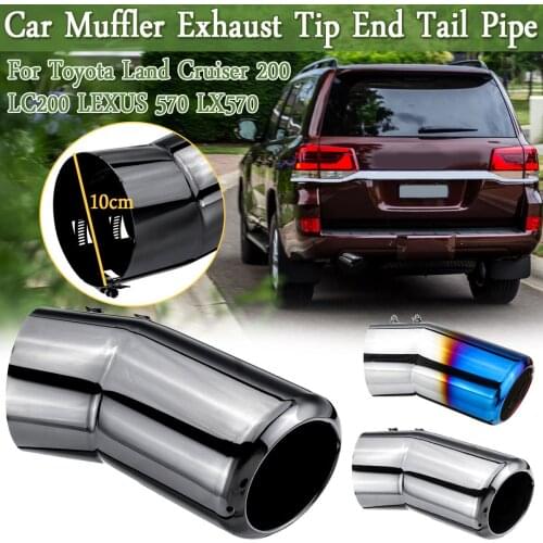 Stainless Steel Tail Exhaust Muffler Tip Pipe For LEXUS 570 LX570 For Land Cruiser 200 LC200 Car Styling Accessories