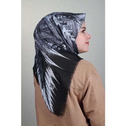 VERTU PATTERNED LINEN FLAMLI SCARF-DESEN-21-RENK-05