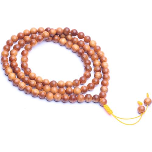 High quality natural sandalwood handmade rosary 33 rosary 99 rosary Islamic Muslim yoga prayer bracelet exquisite and durable