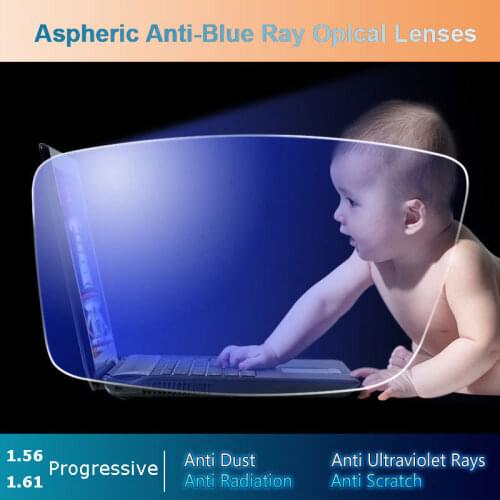Anti-Blue Ray Light Sensitive Fast Color Changing Photochromic Gray Lens Progressive Prescription Lenses 1.56/1.61
