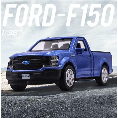 1:36 Scale Ford F-150 Pick-up Truck Model Car Alloy Metal Diecast Vehicle Toys Pull Back For Children Gift Original Box