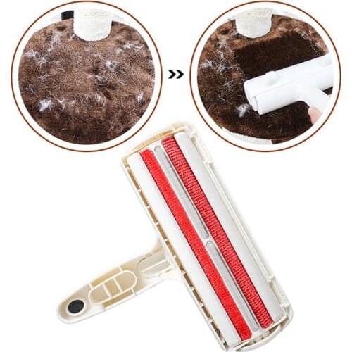 2-Way Pet Hair Remover Roller Lint Sticking Roller for Dog Cat Sofa Sticky Hair Brush Cat Dog Sticky Hair Brush Hair Clothes