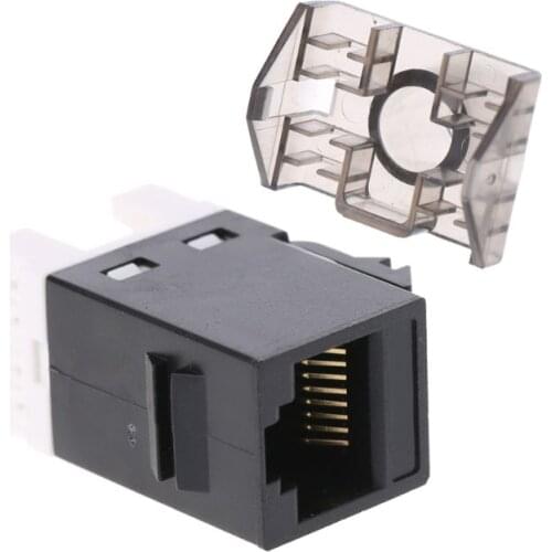 2Pcs UTP CAT6 Network Module RJ45 Connector Cable Adapter Keystone Jack