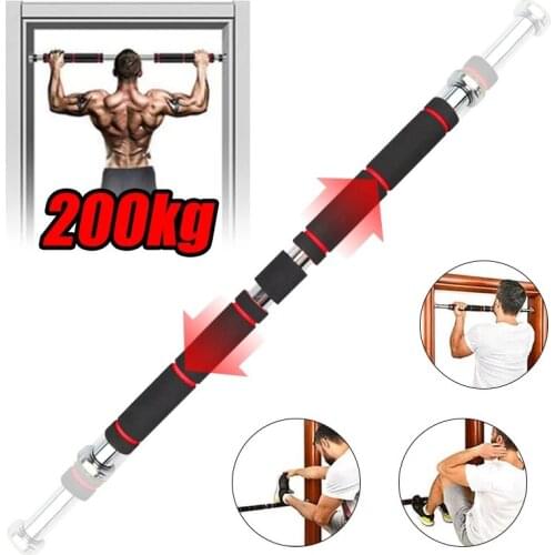 200kg Door Horizontal Bars 60-100cm Steel Adjustable Training For Home Gym Workout Sport Fitness Pull Up Bar Equipment Home gym