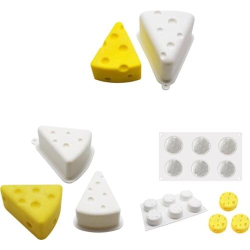 3D Cheese Silicone Mold for Baking Mousse Cake Mold Ice Cream Jello Dessert Mold 667A