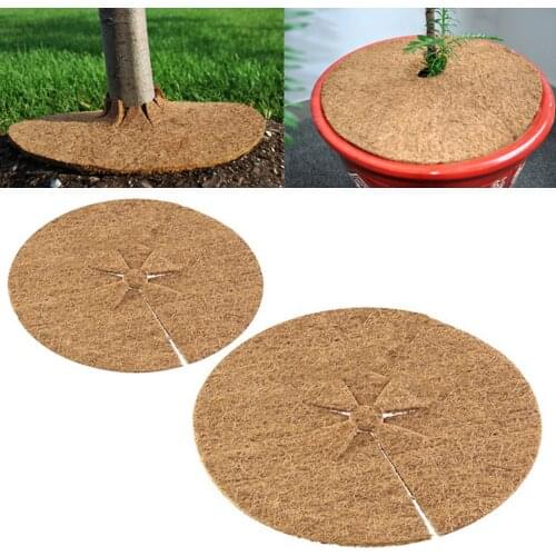 5Pcs Coconut Fibre Flowerpot Shelter Mat Multi-use Tree Fence Cushion Grass Pad