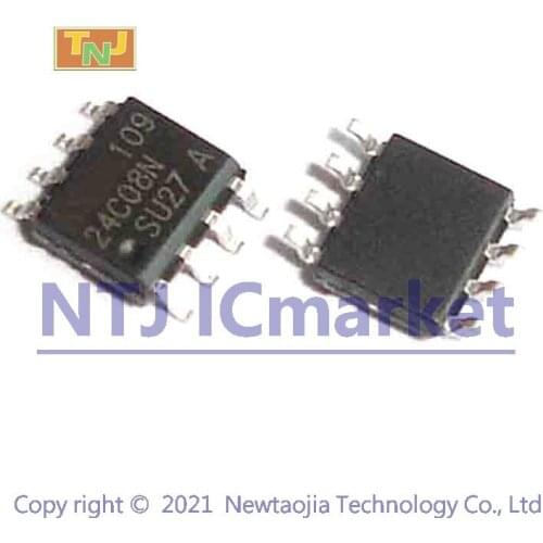 50 PCS AT24C08N-10SU-2.7 SOP-8 AT24C08 24C08N 24C08 2-Wire Serial EEPROM