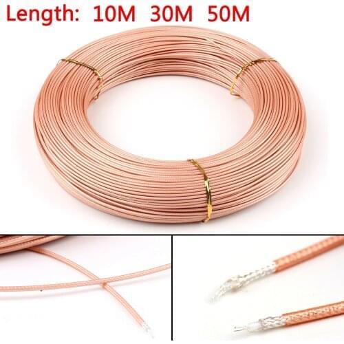 Areyourshop 50 ohm RG 316 Coaxial Cable FEP Connector RG316 Wire