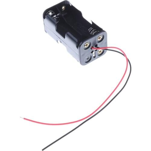 2021 Receiver Battery Pack Box Case 4 x AA JST Connector Battery Insert Compartment for 1/8 1/10 1/16 RC Hobby Model Nitro Car