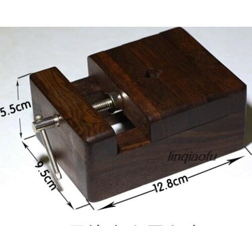 Large ebony mahogany printing bed / engraved bed tool Seal engraving fixture tool