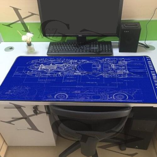 XGZ Equation Decomposition Diagram Large Game Mouse Pad Black Lock-edge Custom Home Computer Keyboard Table Mat Non-slip