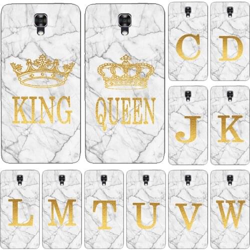 Phone Case For LG X View / X Screen K500 K500N K500Y K500DS White Marble Golden English Letter Fashion Name Back Cover Shell